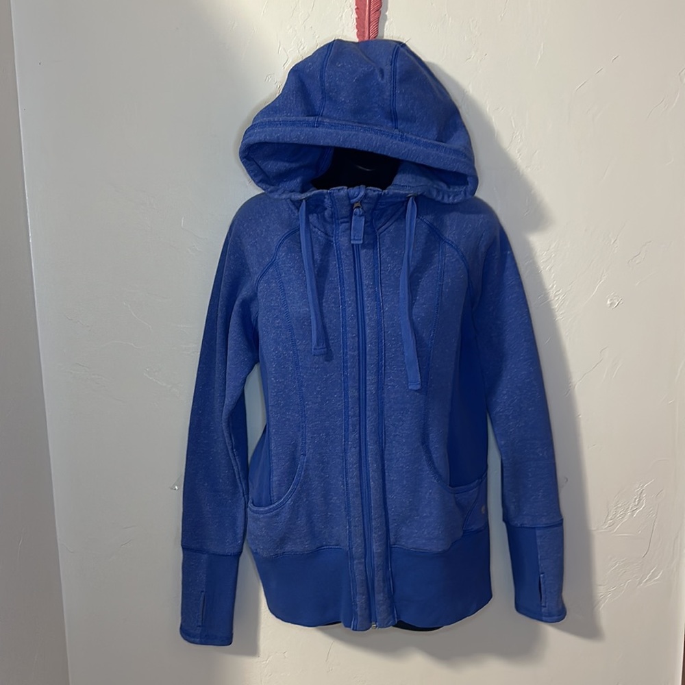Reflex blue athletic zip up hoodie L